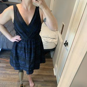 J Crew size 10 navy and black cocktail dress